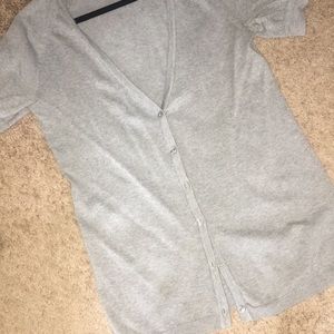 Gray cardigan